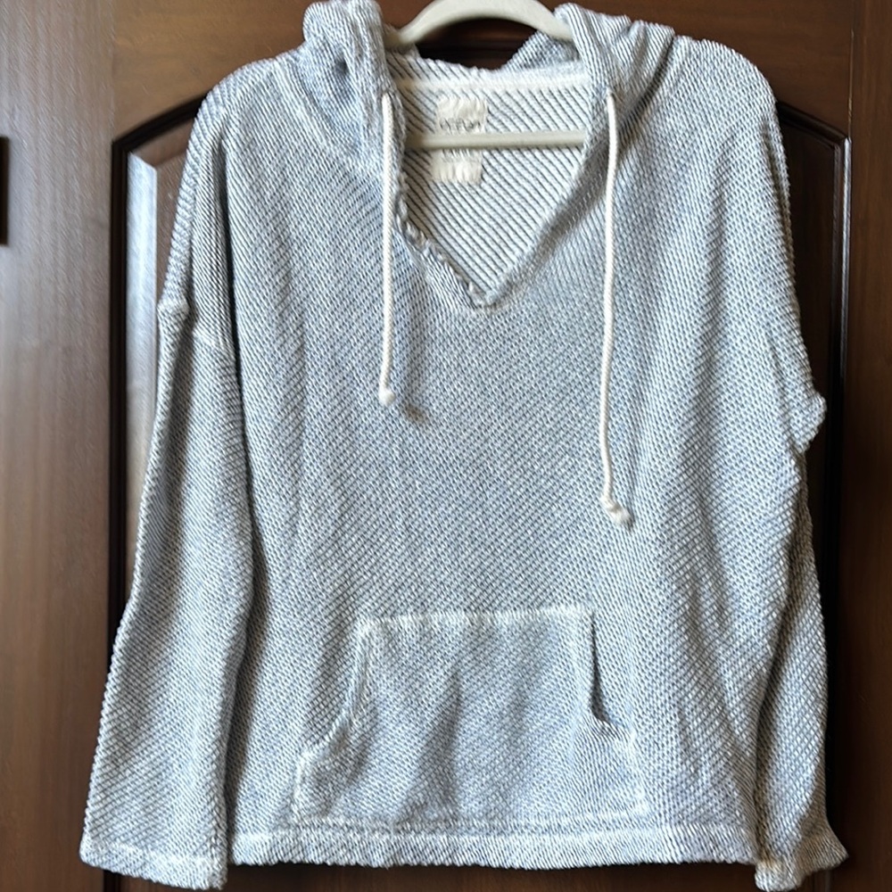 Summer Blue and white Hooded Sweater
